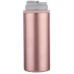 CM Slim Can Cooler Skinny Can Cooler Double-Walled Stainless Steel Insulated Drink Holder with Silicone Can Lid Cover Protector for 12 Oz Seltzer, Energy Drink, Beer, Juice, Soda Can (Pink)
